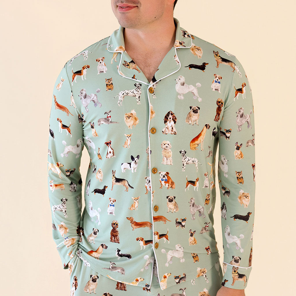 Posh Puppies Men's Luxe Pajama Pant Set
