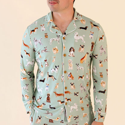 Posh Puppies Men's Luxe Pajama Pant Set
