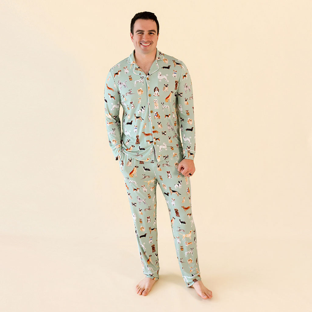 Posh Puppies Men's Luxe Pajama Pant Set