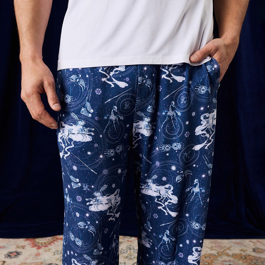 Ravenclaw House Men's French Terry Relaxed Pants