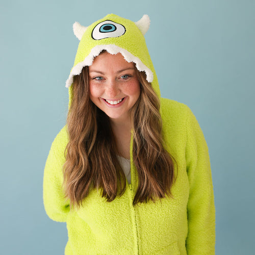 Disney Monsters, Inc. Mike Wazowski Women's Cuddle Zip Jacket