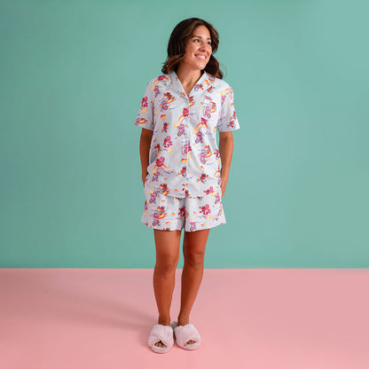 Care Bears™ Cheer Bear & Elmo Women's Twill Pajama Short Set