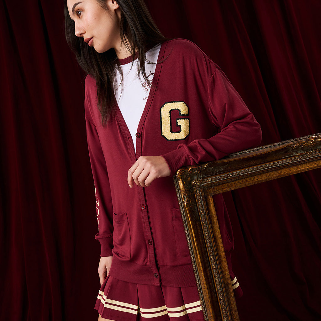 Gryffindor Varsity League Women's French Terry Varsity Cardigan