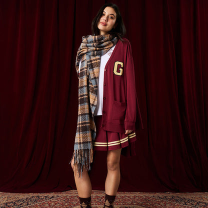 Gryffindor Varsity League Women's French Terry Varsity Cardigan