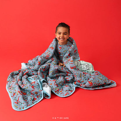 Superman & Soaring Superman Reversible Quilted Patoo® Blanket