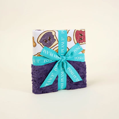 Peanut Butter Jelly Time Minky Luxette Patoo® Blanket