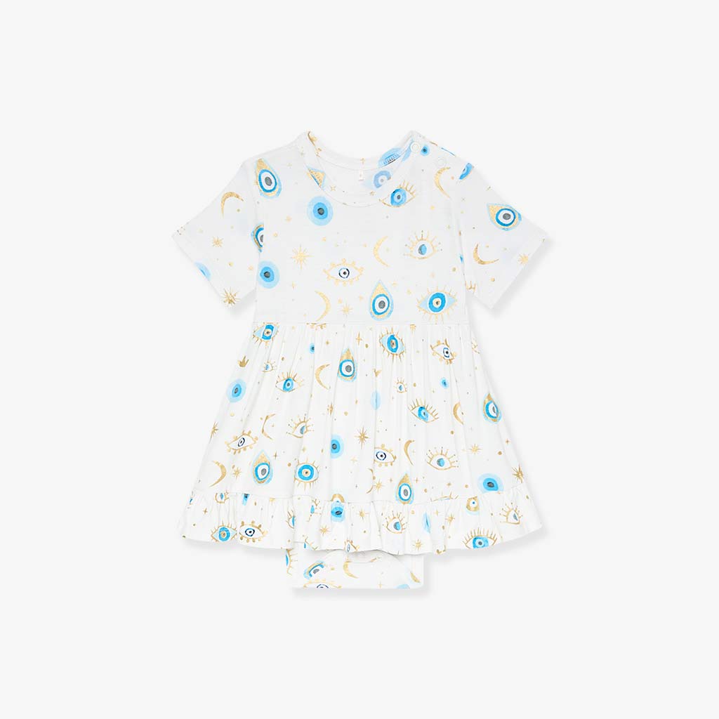 Ethereal Fiona Ruffled Twirl Bodysuit Dress