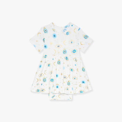 Ethereal Fiona Ruffled Twirl Bodysuit Dress