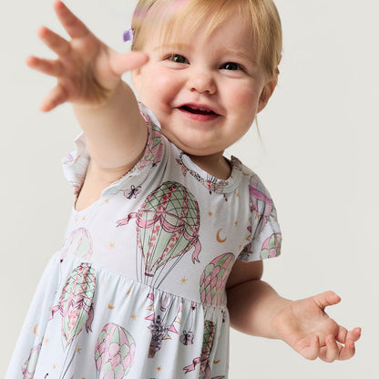 Seraphina Ruffled Twirl Bodysuit Dress