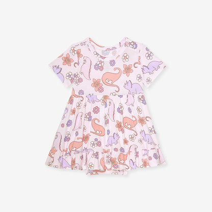 Erica Ruffled Twirl Bodysuit Dress