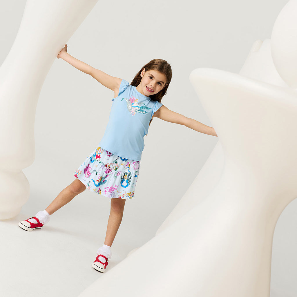 Disney Adventures in Wonderland French Terry Skater Skirt