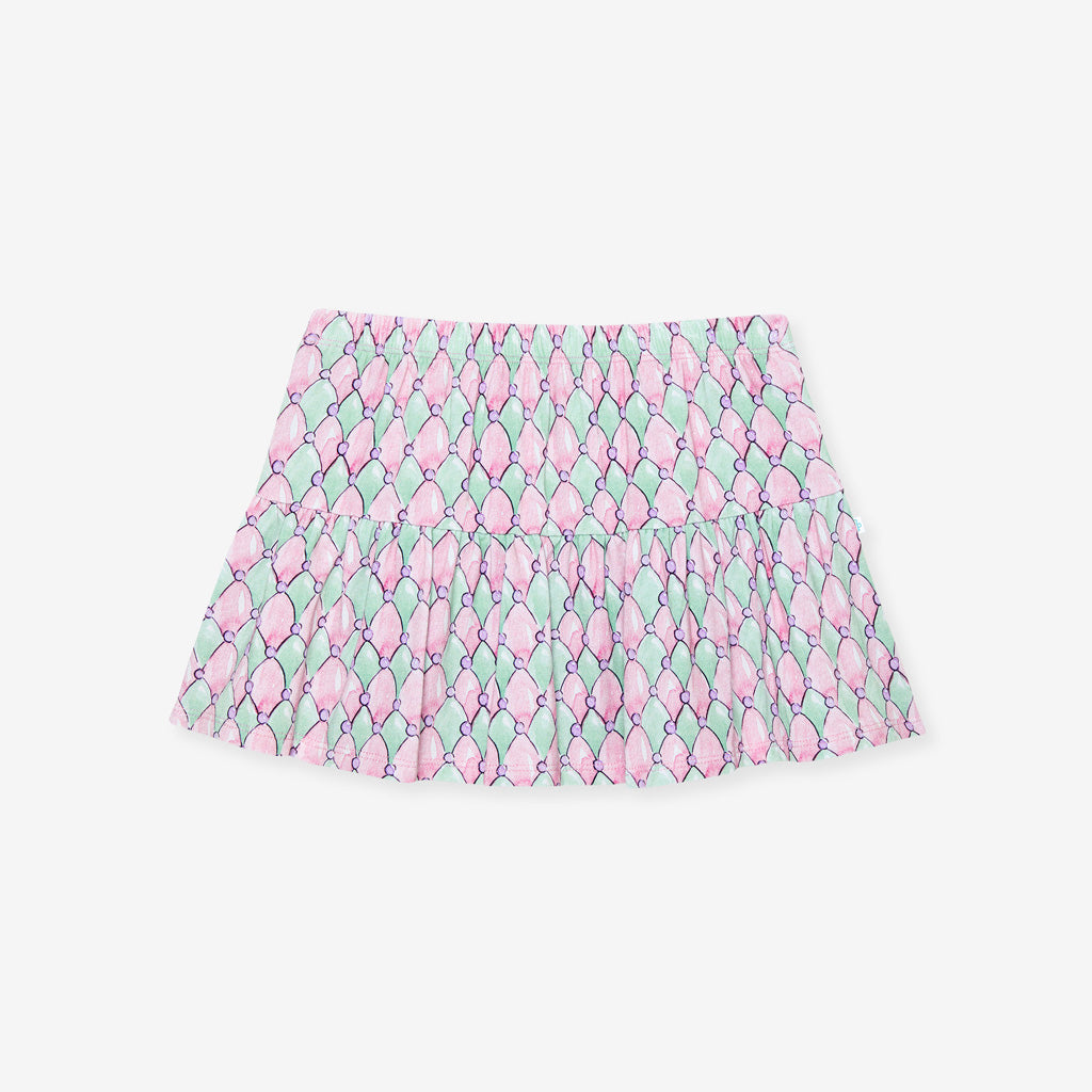 Harlequin Diamonds French Terry Skater Skirt
