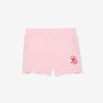Care Bears™ Cheer Friends French Terry Graphic Ruffled Shorts
