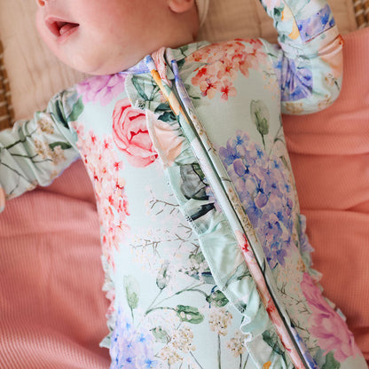 Erin Footie Ruffled Zippered One Piece