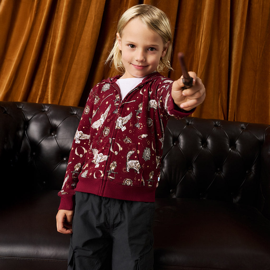 Gryffindor House French Terry Zippered Hoodie