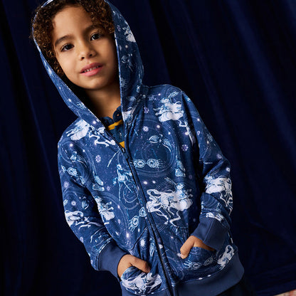Ravenclaw House French Terry Zippered Hoodie