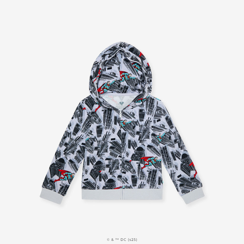 WB Superman Metropolis French Terry Zippered Hoodie