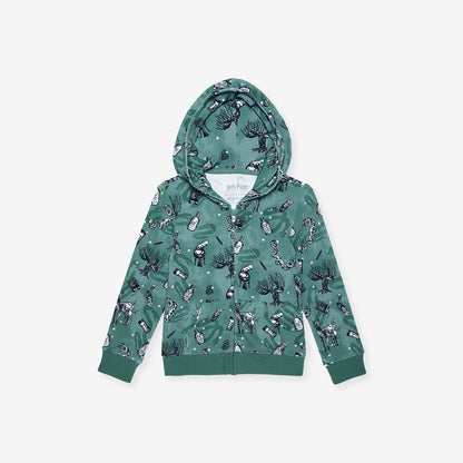Slytherin House French Terry Zippered Hoodie