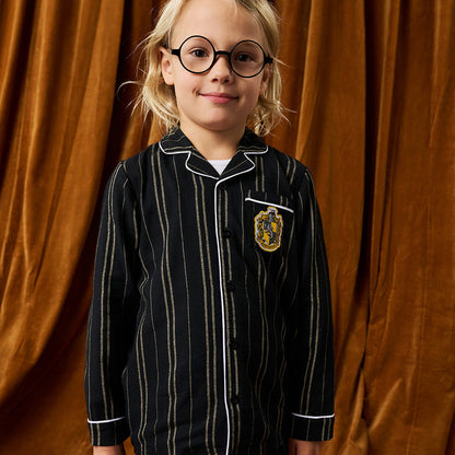 Hufflepuff Classic Stripe Flannelette Luxe Pajama Set