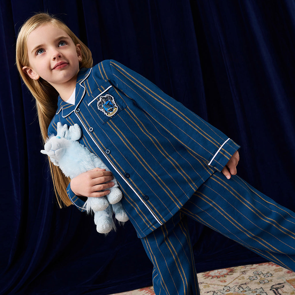 Ravenclaw Classic Stripe Flannelette Luxe Pajama Set