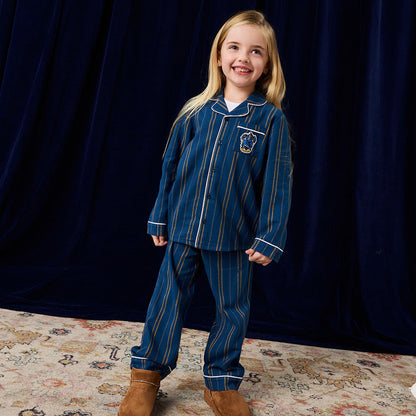 Ravenclaw Classic Stripe Flannelette Luxe Pajama Set