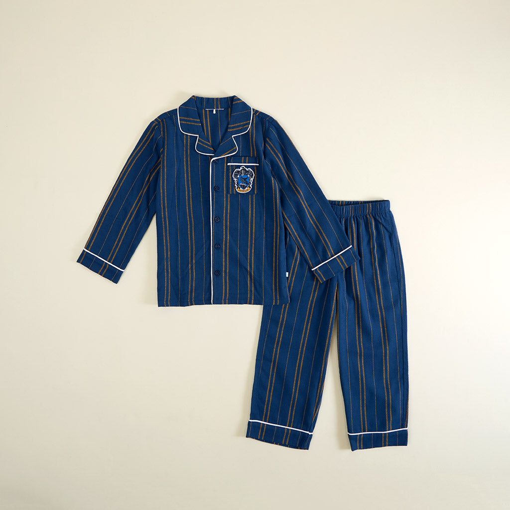 Ravenclaw Classic Stripe Flannelette Luxe Pajama Set