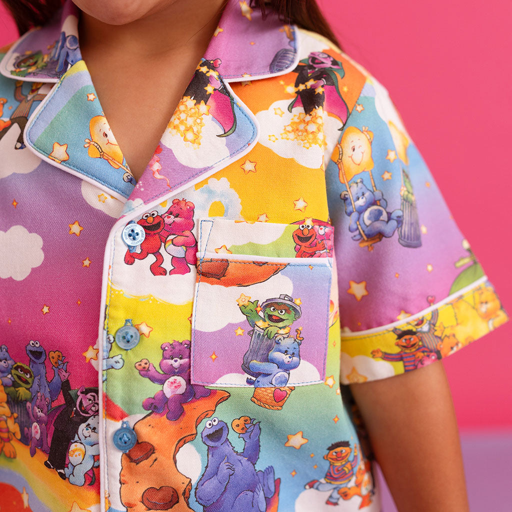 Care Bears™ x Sesame Friends Twill Pajama Short Set