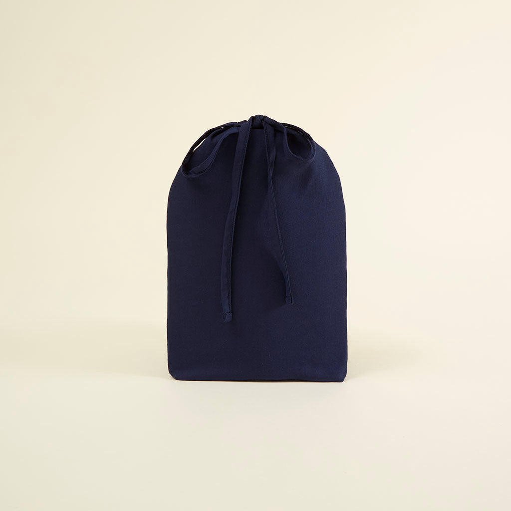 Varsity Navy Twill Pajama Short Set