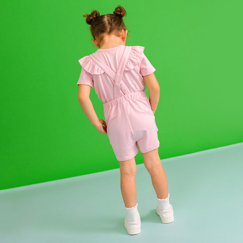 Care Bears™ Cheer Friends French Terry Graphic Short Overalls