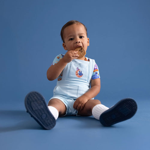 Care Bears™ Cookie Friends French Terry Graphic Short Overalls