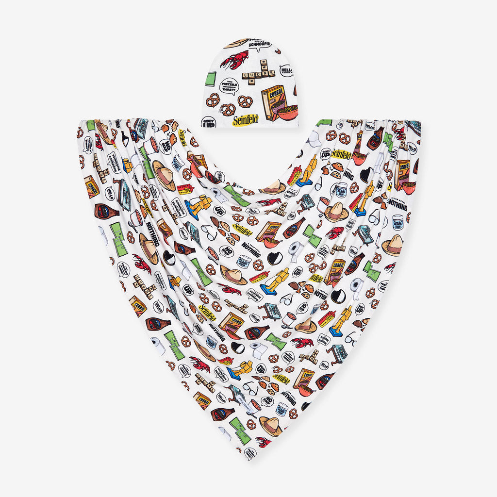 Seinfeld Swaddle Beanie Set