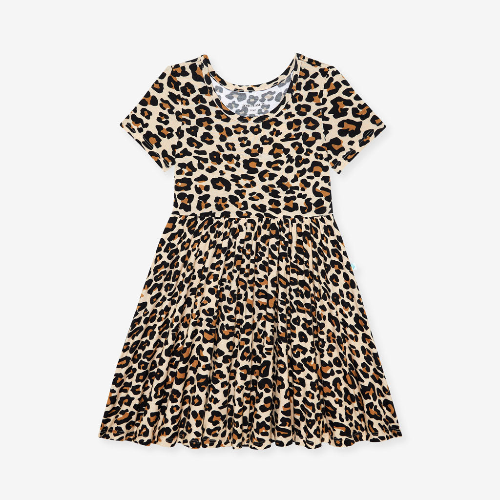 Lana Leopard Tan Twirl Dress
