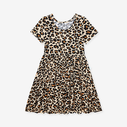 Lana Leopard Tan Twirl Dress