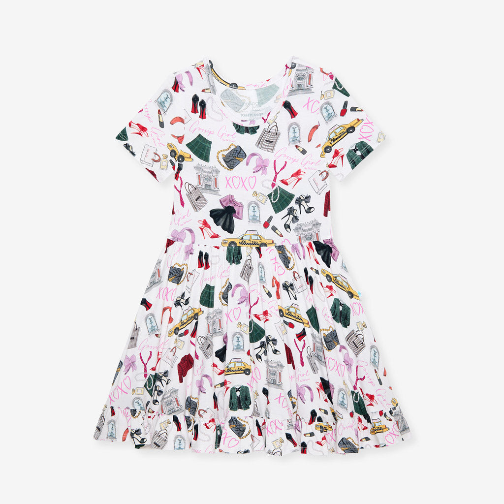 Gossip Girl Ruffled Twirl Dress