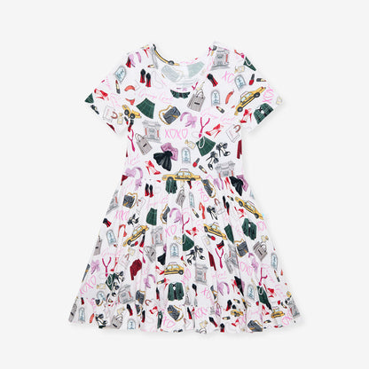 Gossip Girl Ruffled Twirl Dress