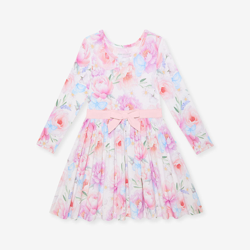 Dominique Bow Twirl Dress