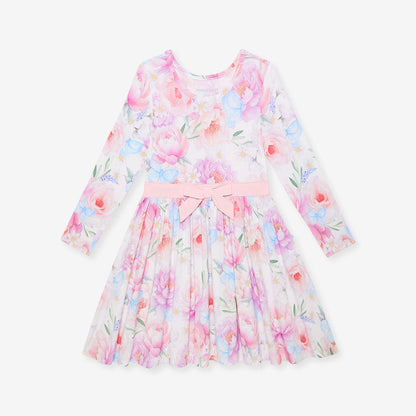 Dominique Bow Twirl Dress