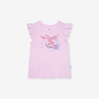 Disney Cheshire Grin Ruffled Graphic Tee