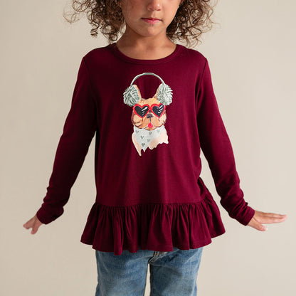 Chill Frenchie Ruffled Top
