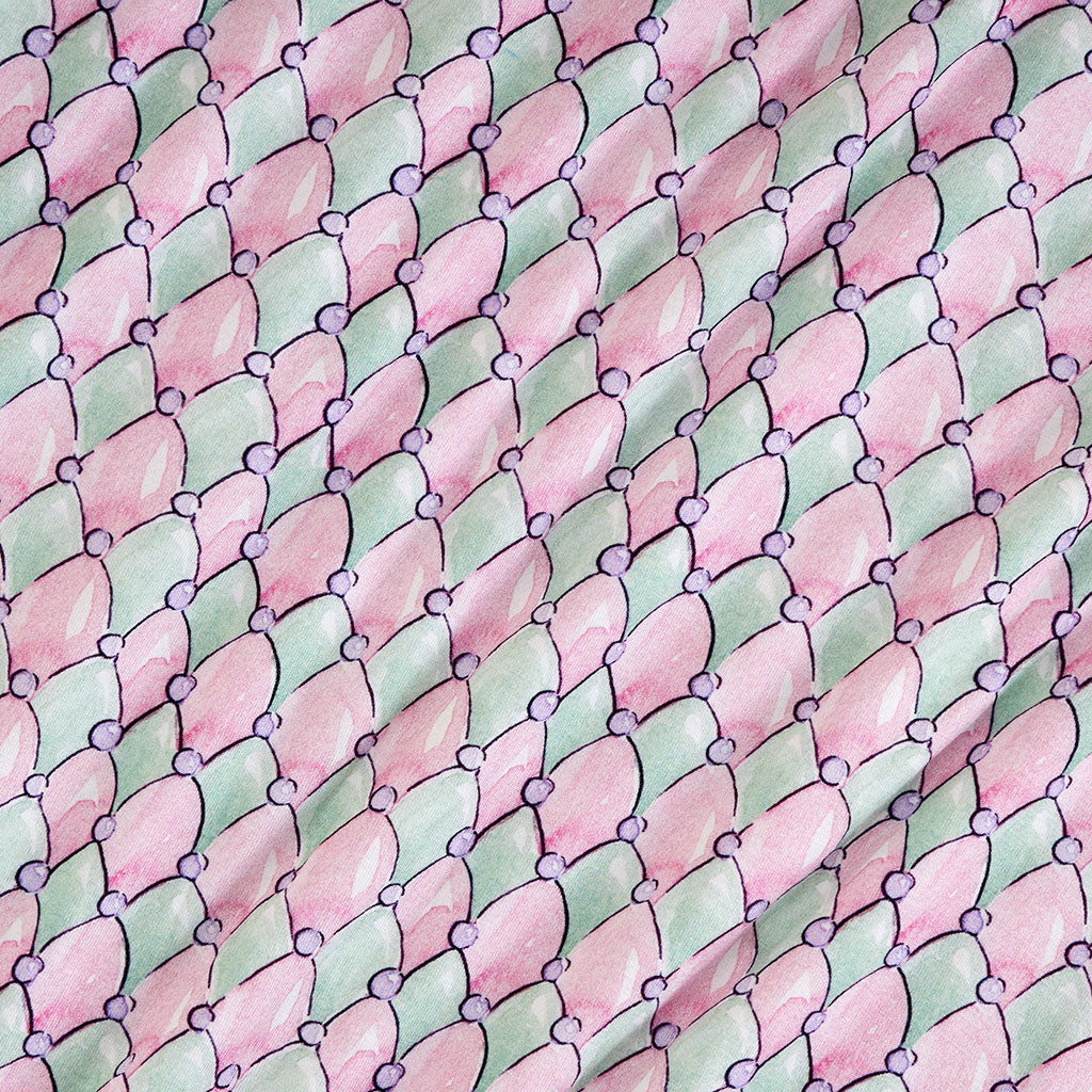Harlequin Diamonds French Terry Skater Skirt