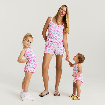 Amarena Lettuce Edge Cami Bummie Set