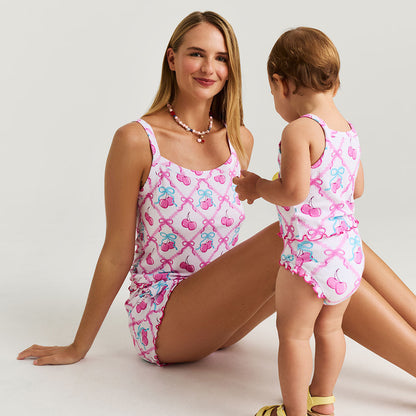 Amarena Lettuce Edge Cami Bummie Set