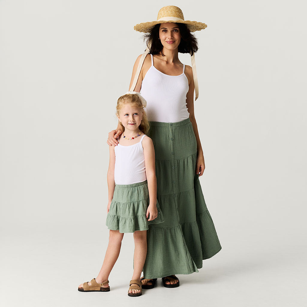 Soft Jade Women's Cotton Crinkle Maxi Skirt