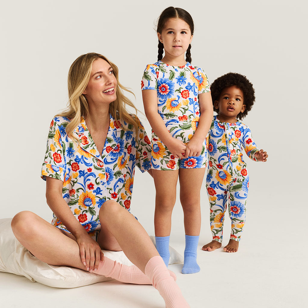 Fiore Italiani Women's Luxe Pajama Short Set