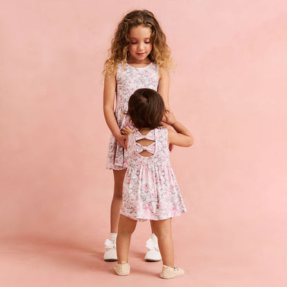 Irene Bow Back Bodysuit Dress