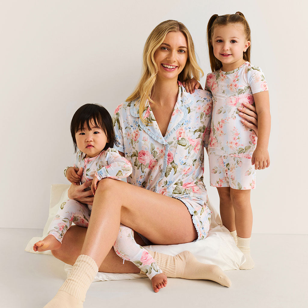 Leigh Women's Ruffled Pajama Short Set