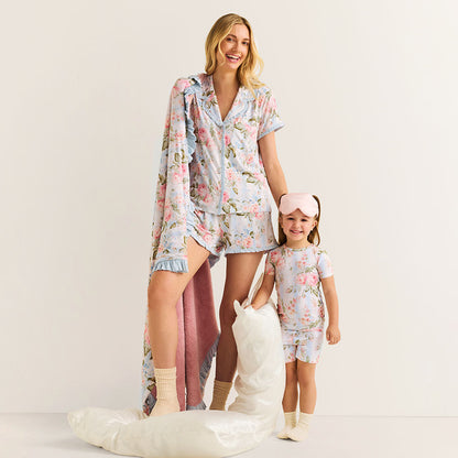 Leigh Women's Ruffled Pajama Short Set