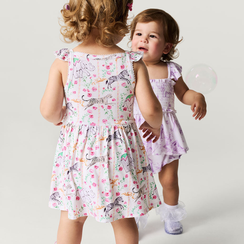 Lyra Ruffled Picot Bodysuit Dress