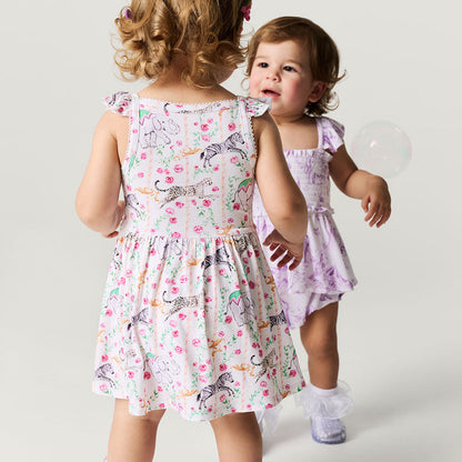 Lyra Ruffled Picot Bodysuit Dress