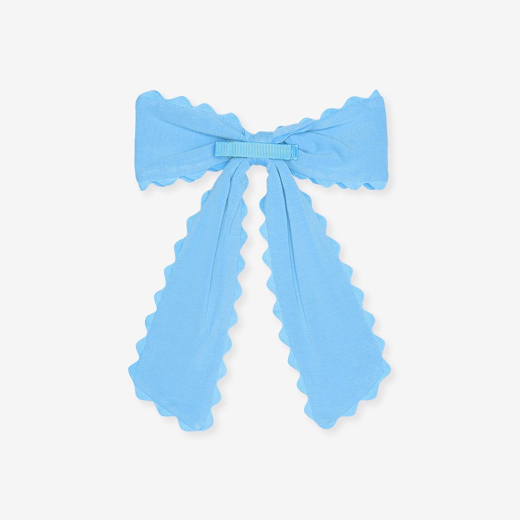 Hattie Blue Luxe Scallop Bow Clip